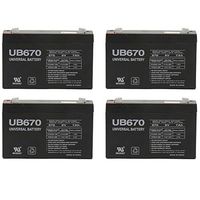 Universal Power Group 6V 7Ah SLA Replacement Battery for Amstron AP-670F1-4 Pack