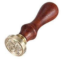 LAAT Classic 26 A-Z Alphabet Letter Stamp Retro Seal Wax Stamp Assorted Color Wood Sealing Wax for Wedding Decoration (U)