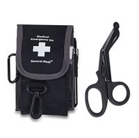 Emergency Medical Tools Shears/Scissors, Pupil Light, Tweezers with Tactical First Responder Tool Belt Holster + Bonus Essential Emergency First Aid Supplies