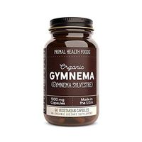 Primal Health Foods Organic Gymnema Sylvestre - 60 Capsules 1,000mg Per Capsule [Vegetarian, Organic, Non-GMO & Gluten Free]