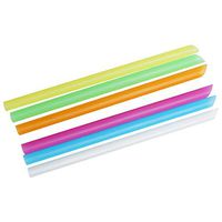 uxcell Milkshake Slush Thick Shake Disposable Drinking Straws 100pcs Assorted Colors