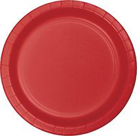 Creative Converting 75-Count Value Pack Paper Dinner Plates, Classic Red - 483548B