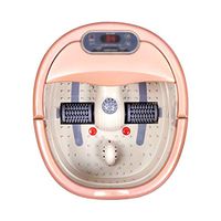 Foot Baths Foot tub Heating Footbath Electric Massage Automatic Foot Massage Machine Thermostatic Bubble Foot Barrel Home Timing Portable Foot Baths & Spas (Color : Beige, Size : 433625cm)