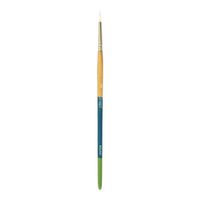 Darice Round Paintbrush - White Synthetic - Multicolored - Size 2