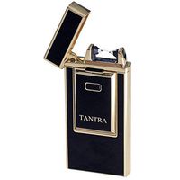 Prestige Import Group - Tantra Adonis Electronic Pulse Single Arch Windproof Flameless USB Charging Cigarette Lighter - Black & Gold