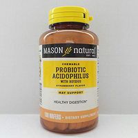 Mason Natural Acidophilus With Bifidus Chewable Waffers (Strawberry Flavor)