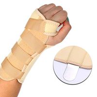 CFR Wrist Brace Compression Wrist Support Sleeves with Removable Splint & Adjustable Strap for Carpal Tunnel,RSI,Cubital Tunnel,Tendonitis,Arthritis,Computer Typing,Right,Beige,M