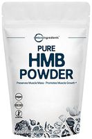 Micro Ingredients Pure HMB Powder, 250 Grams, Powerfully Supports Muscle Stamina, Endurance and Strength, No GMOs and Vegan Friendly