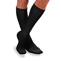 JOBST Sensifoot Closed Toe Knee Socks, Black, Large