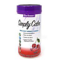 Bluebonnet Nutrition Simply Calm Powder, for Calm, Anxiety, Muscle Cramps, Stress Relief, Vegan, Vegetarian, Non GMO, Gluten Free, Soy Free, Milk Free, Kosher, 16 oz, 82 Servings, Cherry Flavor