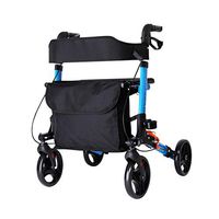 Rolling Walkers Rollator Walker Walking Frame Walking Frames Walking Aid WalkingOld Man Walker Anti-Fall Walking Frame Elderly Rehabilitation Auxiliary Aluminum Alloy Walking Frame Walker