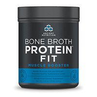 Ancient Nutrition Bone Broth Protein FIT Muscle Booster- Boosts Muscle Size and Strength (20 Servings)