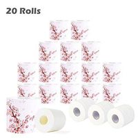 PsemesP Toilet Paper, 20 Count, 3-Ply Ultra Soft Absorbent Tissue