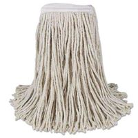 Boardwalk BWKCM02016S Mop Head, Cotton, Cut-end, White, 4-ply, 16 Band, 12/carton