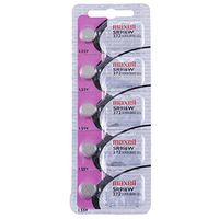 Maxell 372 / SR916W 1.5V Button Battery, Watch Battery - 5 Pieces