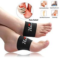 Planter Fasciitis Support-Foot Brace Arch Supports for Plantar Fasciitis Brace Sock for Women & Men, Arch Support Brace for Foot Pain Relief High Arch Pain, Flat Feet & Heel Spurs, 1Pair (Black)