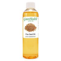 GreenHealth Flax Seed – 4 fl oz (118 ml) Plastic Bottle w/Cap – 100% Pure Carrier Oil