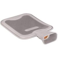 HomeTop Premium Classic Rubber Hot Water Bottle, Great for Pain Relief, Hot and Cold Therapy (2 Liters, Gray)