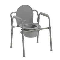 Drive Medical Steel Folding Bedside Commode