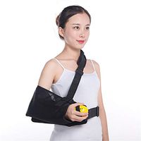 JFGUOYA Shoulder Abduction Sling - Immobilizer for Injury Support - Pain Relief Arm Pillow for Rotator Cuff,Surgery, Dislocated, Broken Arm - Brace Includes Pocket Strap, Stress Ball, Wedge,Left