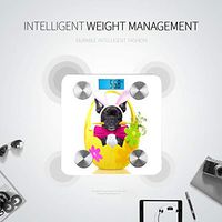 Bluetooth Smart Weigh Scale French Bulldog Dog Carrot Mouth Easter Scales for Body Weight Body Fat Composition Monitor Analyzer with Smartphone App for Body Management-396lbs