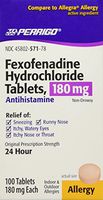 Fexofenadine HCl 180mg 100ct. *Compare to Allegra*