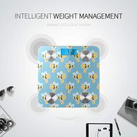Cartoon Doodle Cute Bees Smart Weigh Scientific Scale Scale for Body Weight Tracks 8 Key Compositions Analyzer Sync with Fitness Apps 400 Lbs
