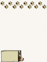 Dog In A Bag Stationery Printer Paper 26 Sheets