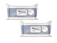 2 Packages of Molicare Pre-Moistened Adult Washcloths - 48 Count - Large 13" x 9"