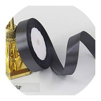 22Meters/Roll 20mm Satin Ribbons Christmas Halloween Wedding Decoration Gift Wrapping Silk Ribbons DIY Handmade Craft Supplies,Dark Gray