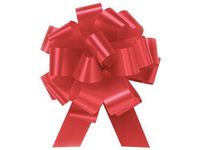 Pull String Bows 5 Inch Red - 20 Loops Pkg/10