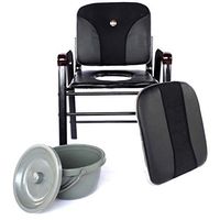 Bath Commode Bariatric Chair Elderly Potty Toilet Seat Detachable Pieces for Storage, Old Man, Surgery Recovery, Disabled