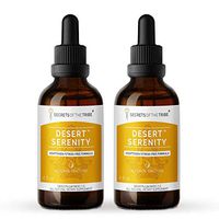 Desert Serenity Tincture Alcohol Extract, Organic (Eleuthero Root, Siberian Ginseng, Rhodiola Root, Schisandra Berry, Cordyceps Mushroom) Tincture Supplement (2x4 FL OZ)
