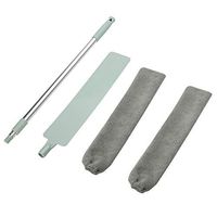 SNOWSONG Multi-Surface Duster Cleaning Brush Bendable Detachable Microfiber Mop Washable Pads for Floor Furniture Dusting Tool