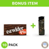 EZ Wider Rolling Paper - 1 1/2 (10) with Free LED Lighter