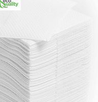 EcoQuality Disposable Soft Folded Napkins for Everyday Use for Anything - Dinner, Table, Beverage etc. 200 Count Fold Dinner Napkins