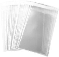 FlanicaUSA 100 pcs 8" x 10" 2 MIL Clear Flat Resealable Cello OPP's/Clear Plastic Bags Good for Bakery, Candle, Soap, Cookie,Jewelry Items Bags.