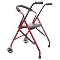 XSWZAQ Drive Two Wheeled Walker with Seat, Red
