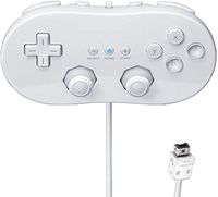 Beastron Classic Controller Compatible with Wii, White (1 Pack)