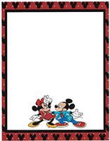 Mickey & Minnie Mouse Dancing Stationery Printer Paper 26 Sheets