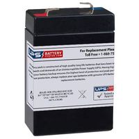 Leoch LP6-2.8 6V 2.8Ah Replacement Battery with F1 Terminals