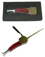 Oak Handle Pipe Shaped Tobacco Pipe Tamper Reamer Poker Scraper Tool by Old Road Tobacco