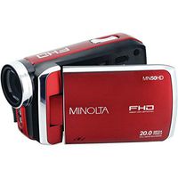 Minolta MN50HD 1080p HD Video Camera Camcorder (Red) Includes 8GB Card