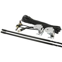 Truckspec TSPS-23KB 3' Platinum Series Dual Mirror Mount Cb Antenna Kit 1000w Black
