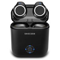 Bluetooth Headphones,Seacase 5.0 True Wireless Earbuds Deep Bass Stereo Sound Bluetooth Earphones Mini in-Ear Binaural Call Headsets with Built-in Mic and Charging Case for iPhone and Android Phones