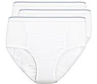 Comfort Finds Men's Reusable Incontinence Brief 6oz 3-Pack - White - Small 30-32 - 3 Pack