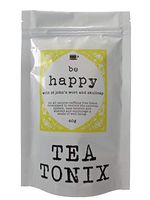 BE Happy Tea for Depression and Stress Relief with St. John's Wort, Vervain, and Skullcap 40g - to Restore The Nervous System, Ease Tension and Anxiety, and Promote a Sense of Well Being