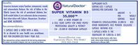 NATURALDOCTOR Super VITAMN D3 35,000, 156 Vegetarian Capsules