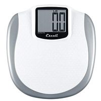 Escali XL200 Extra Large Bathroom Body Scale, Non-Slip Surface,  LCD Digital Display, 440lb Capacity, White/Grey
