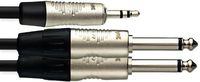 Stagg 3ft. N Series Y Cable - Stereo Mini Phone Plug / 2 x Mono Phone Plug